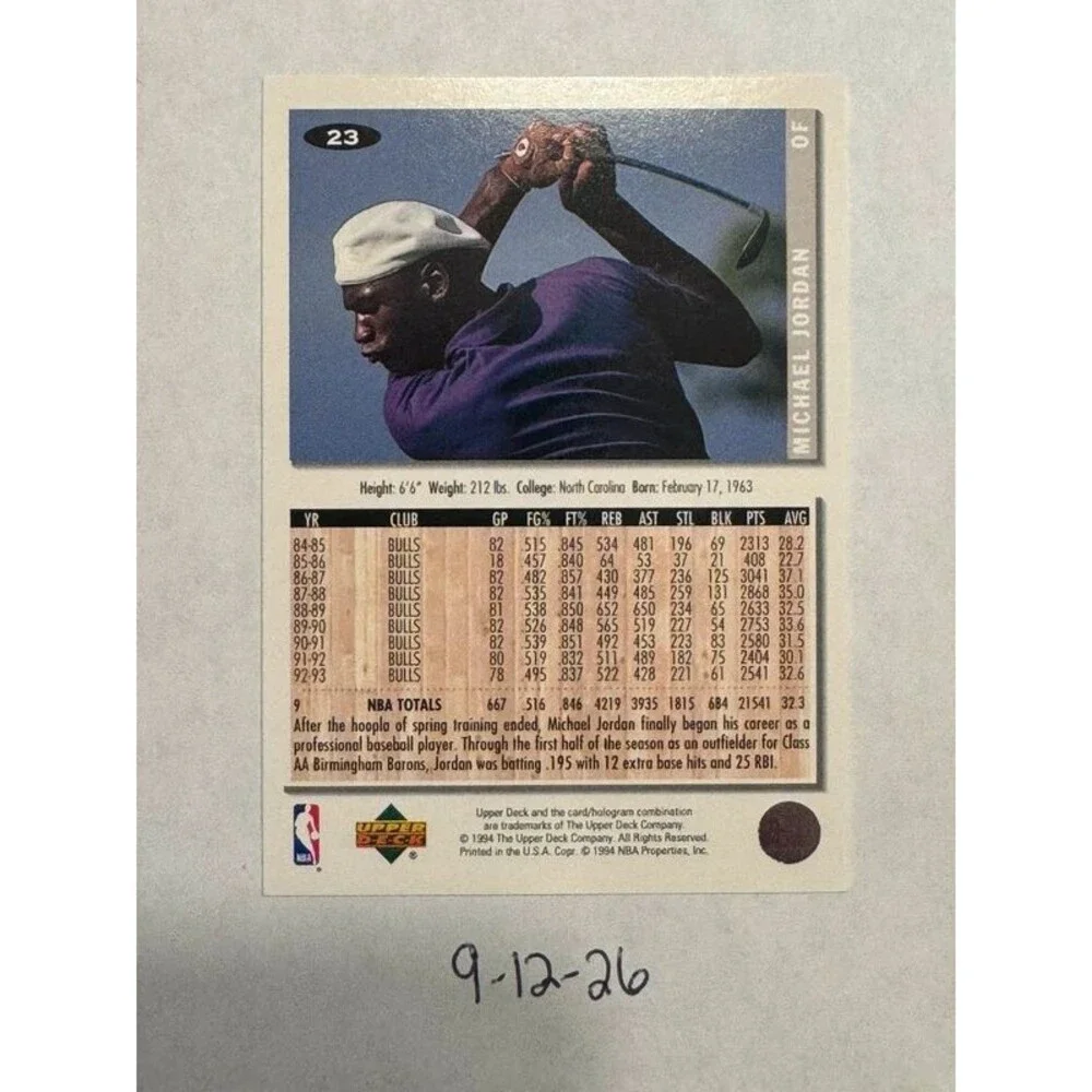 Michael Jordan 1994 Upper Deck Collector's Choice #23